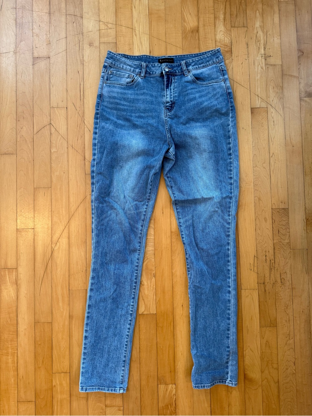 Women’s Classic Blue Skinny Jeans with Stretch EXTRA LONG 32/35